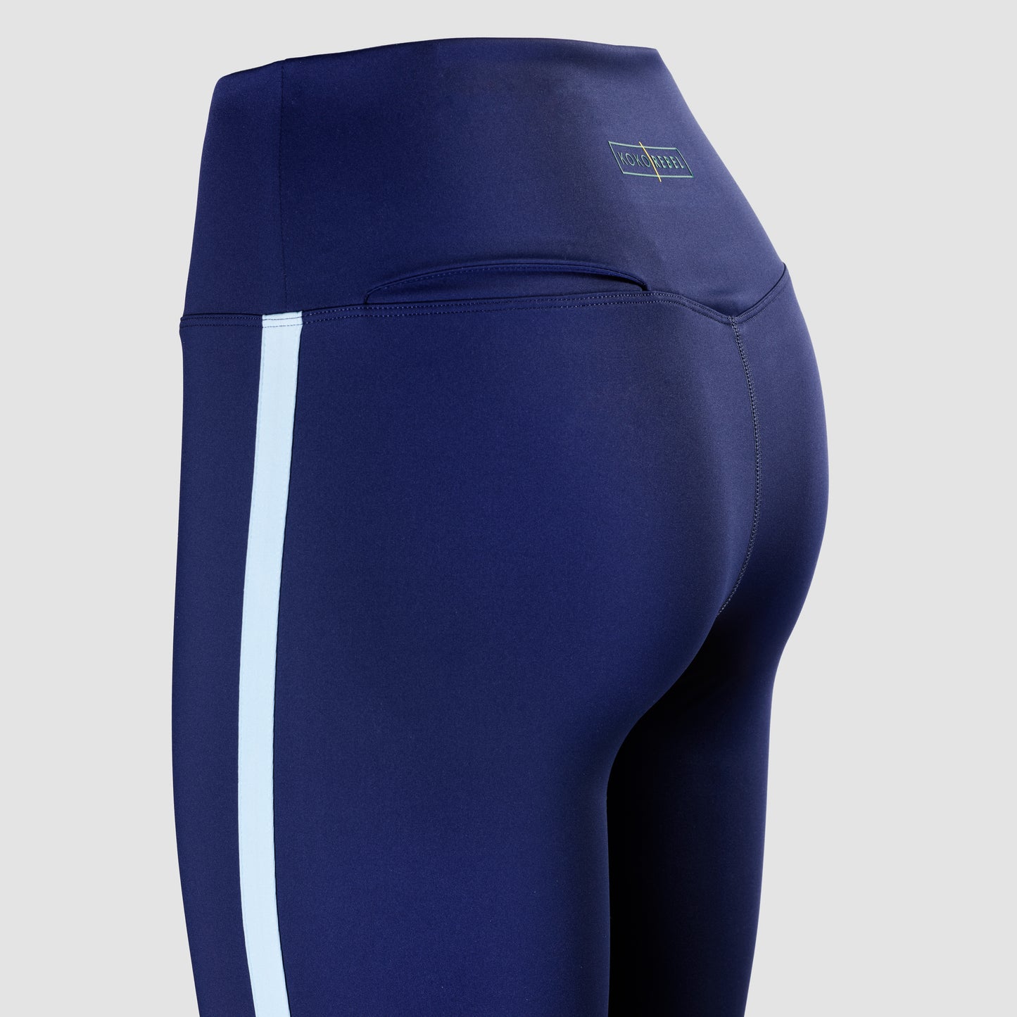 Tights flared side striped