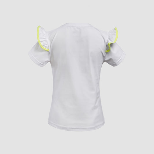 T-shirt ruffled sleeve