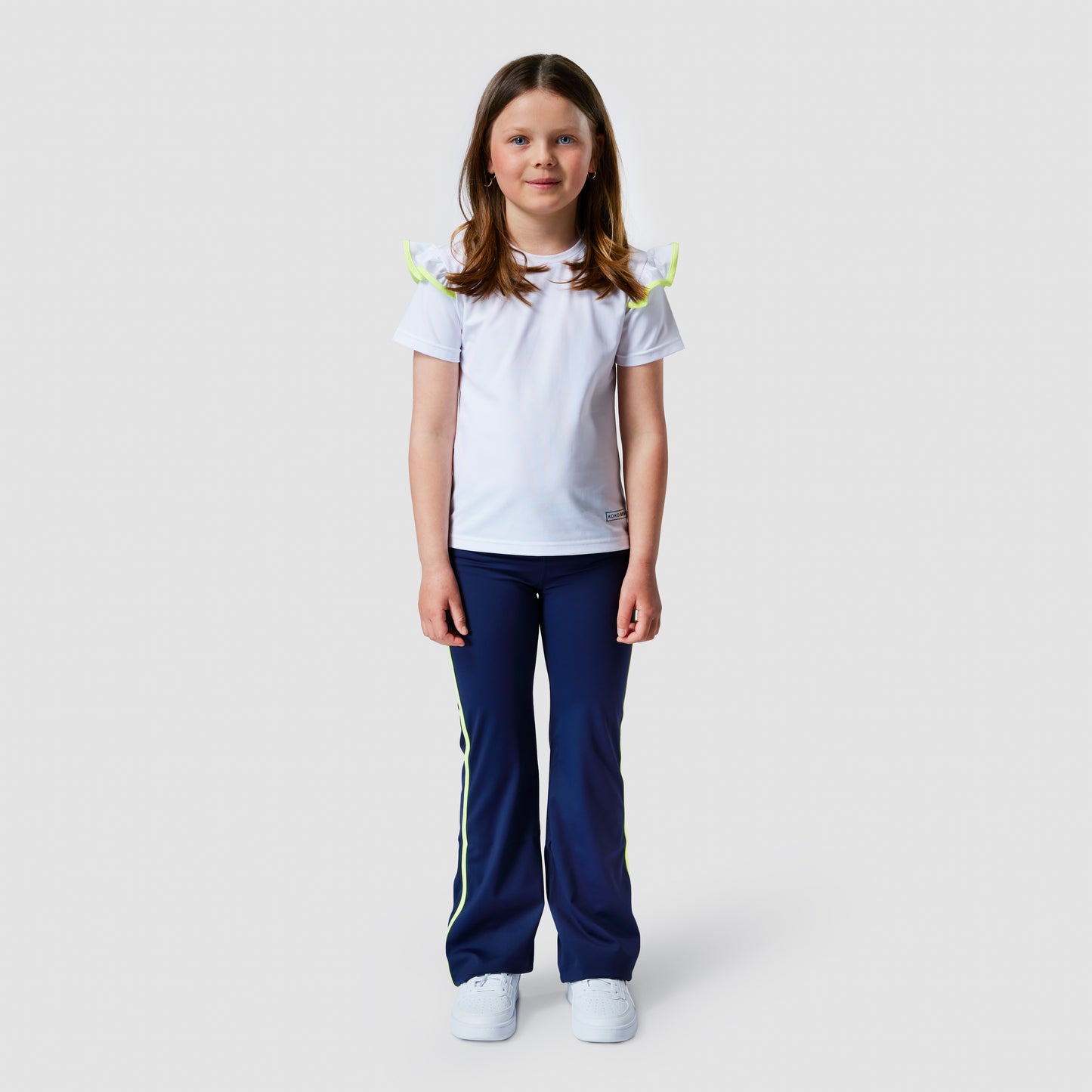 Tights flared side striped girls