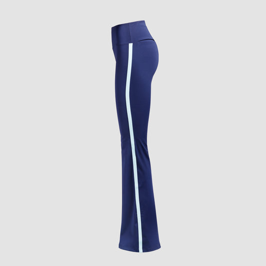 Tights flared side striped