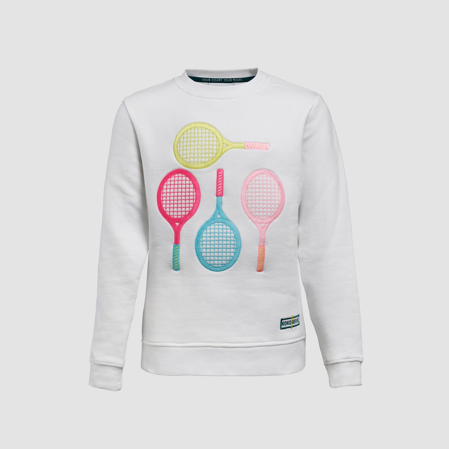 Sweatshirt fleece embroidered