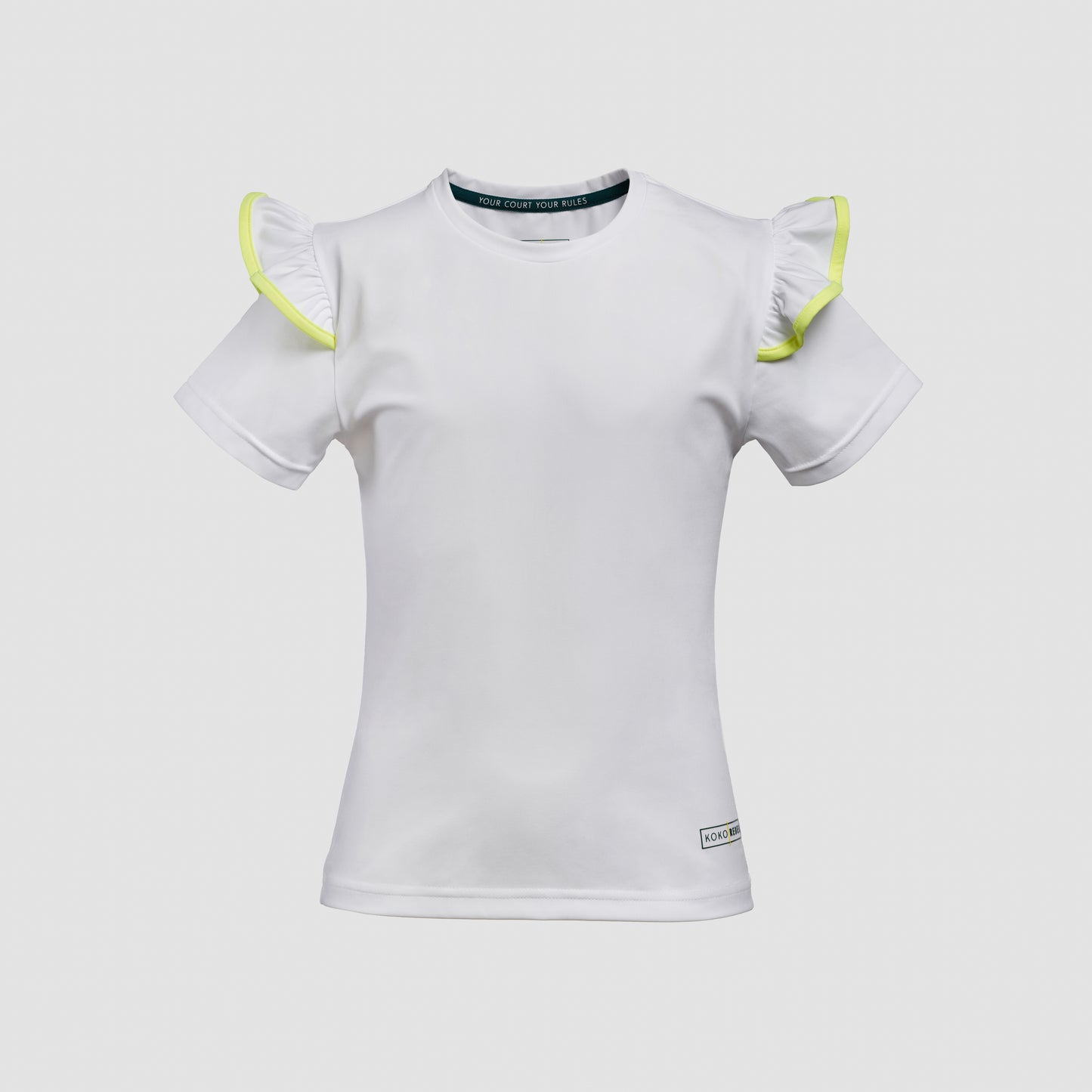 T-shirt ruffled sleeve